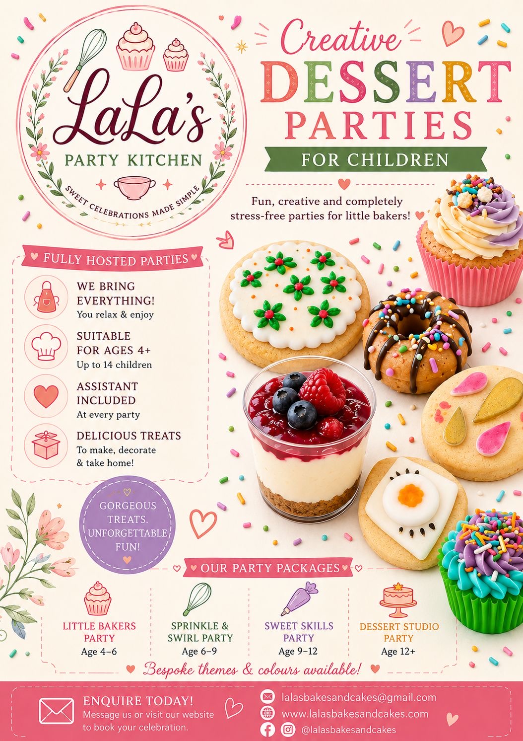 LaLa's Party Kitchen Brochure
