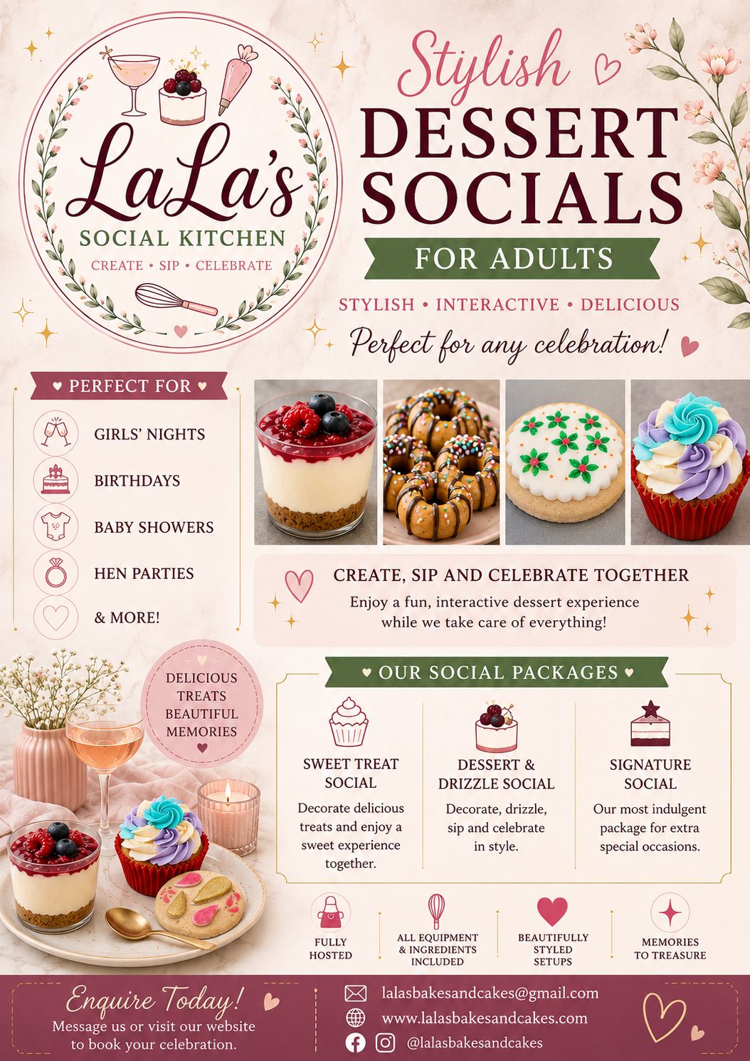 LaLa's Social Kitchen Brochure